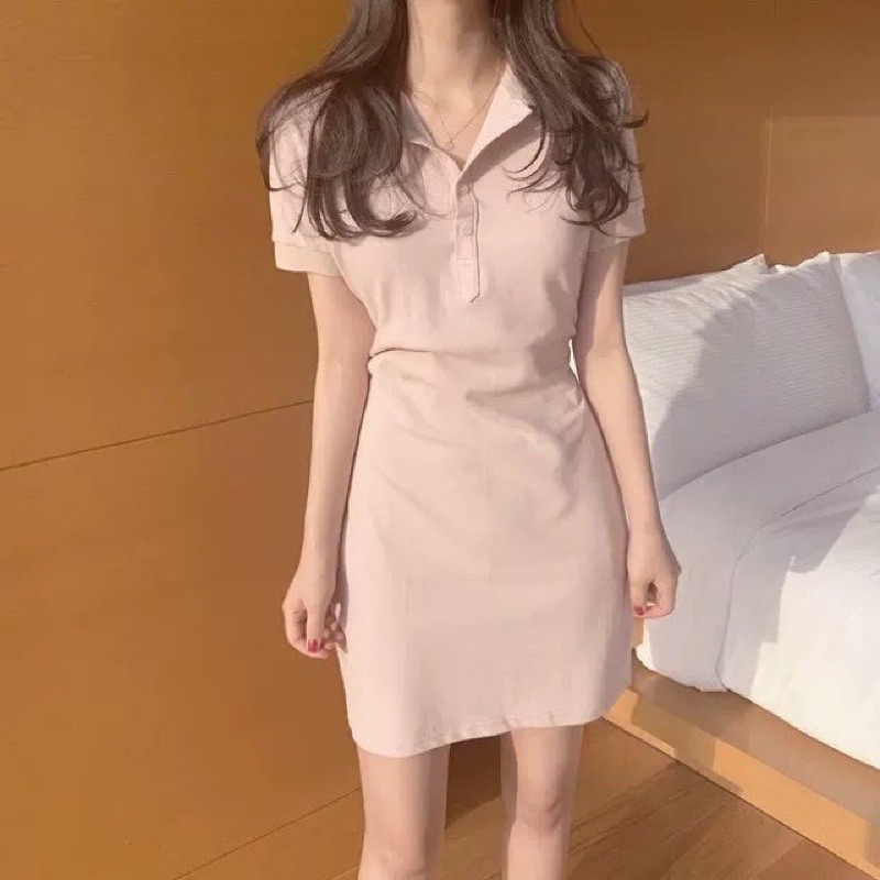 Pas váy body polo hàn quốc