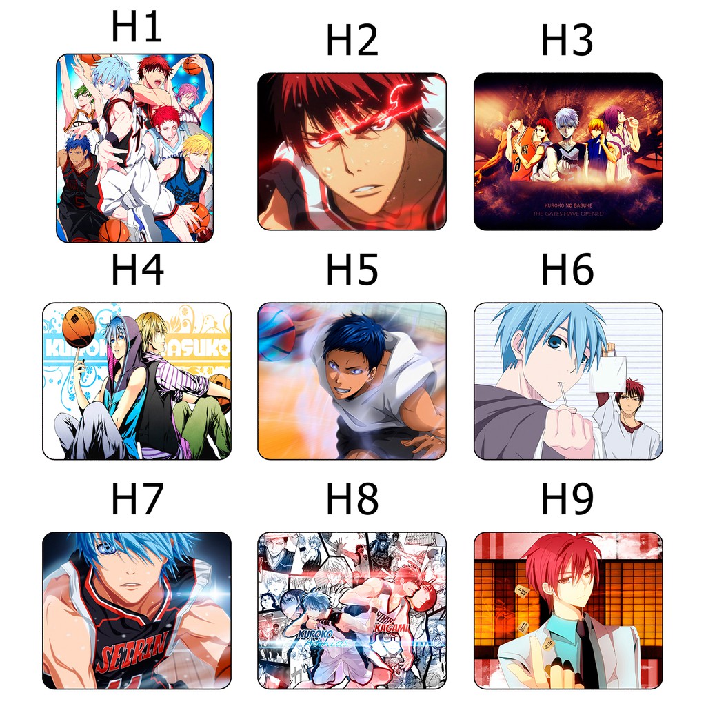 [Có Nhiều Mẫu] Lót chuột anime Kuroko no Basket - Size 24x20cm