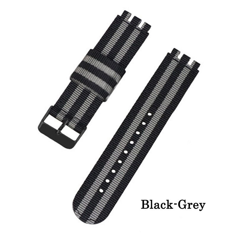Dây Đeo Đồng Hồ Bằng Vải Canvas Nylon Kích Thước 17mm 19mm 20mm Thay Thế Chuyên Dụng Cho Đồng Hồ