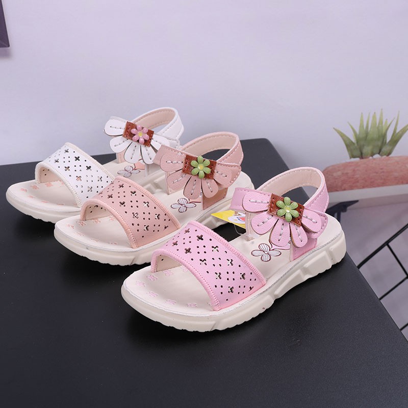 sandal bé gái size 21-30 họa tiết xẻ quạt