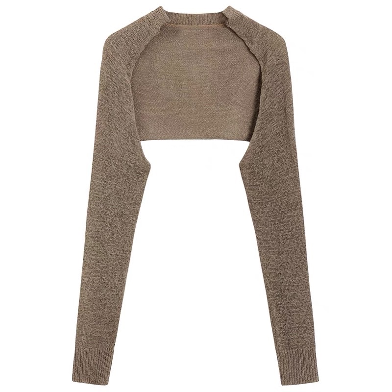 Set áo khoác len mỏng cardigan kèm áo 2 dây thổ cẩm, Set Áo Hai Dây + Áo Khoác Cardigan SuzaHouse