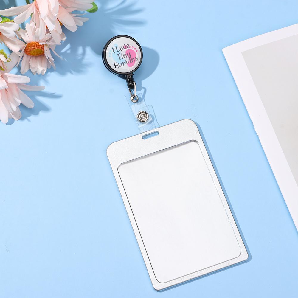 LEISURE Móc Chìa Khóa Có Thể Thu Gọn Dùng Đựng Thẻ ID Tiện Dụng Giá Đỡ