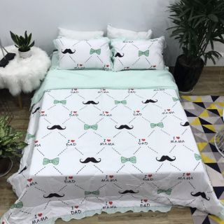 Bộ ga cotton đũi full mền ( 22 mẫu)