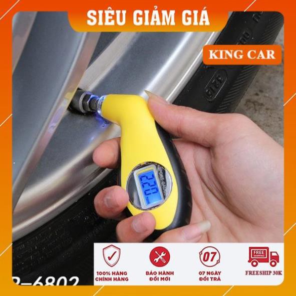 Đồng hồ đo áp suất lốp ô tô cảm biến điện tử thông minh có đèn led - Shop KingCar