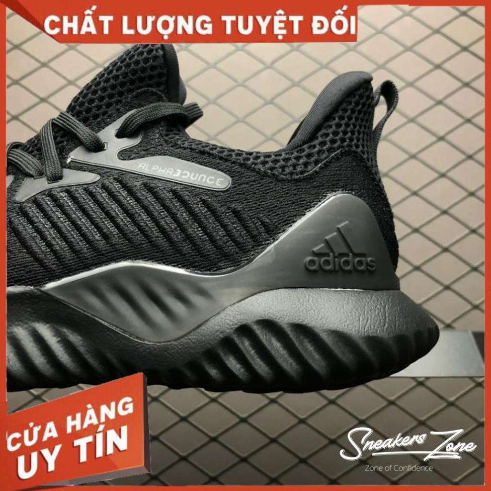 (FREE SHIP + HỘP + QUÀ) Giày thể thao sneaker nam nữ ALPHABOUNCE Beyond 2018 full đen siêu đẹp cho nam và nữ