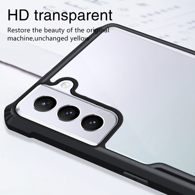 Ốp Điện Thoại Mỏng Trong Suốt Có Túi Khí Cứng Cho Samsung S20 S21Ultra S10 Plus Note 20