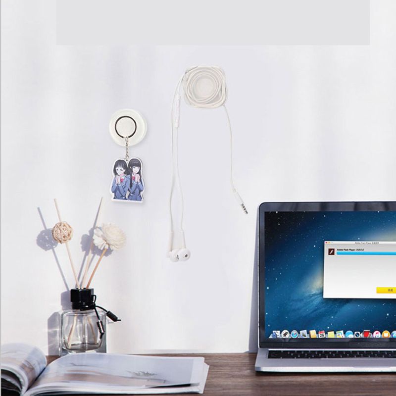 Miếng Dán Silicon Chống Trượt Hình Tròn Cho Điện Thoại Di Động / Chìa Khóa