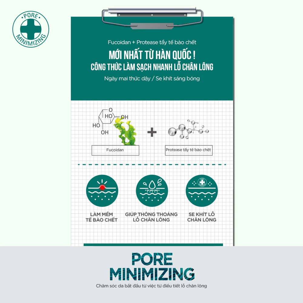 [CHÍNH HÃNG] MẶT NẠ BÙN KHOÁNG MIRAE PORE MINIMIZING CLAY MASK