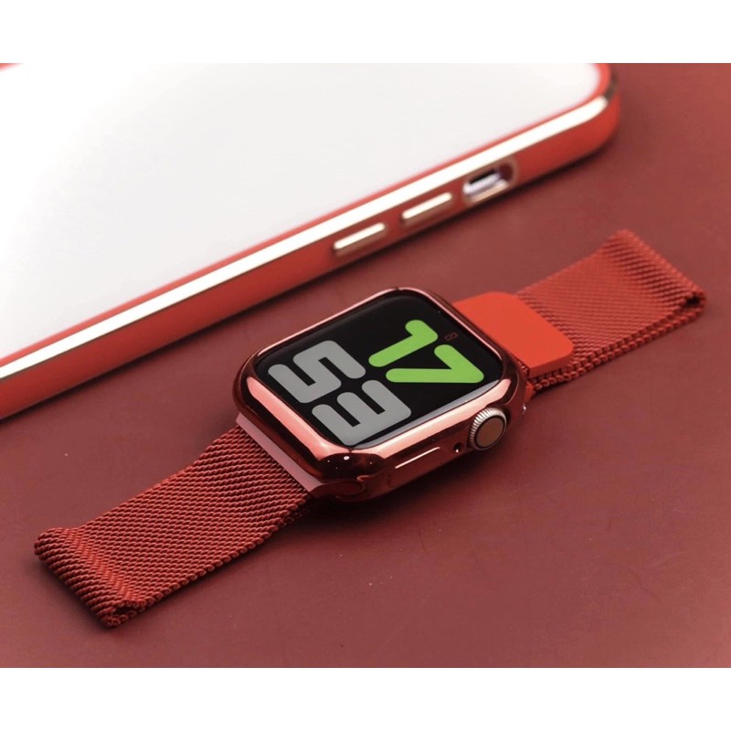 dây thép milan màu đỏ cực đẹp dành cho applewatch