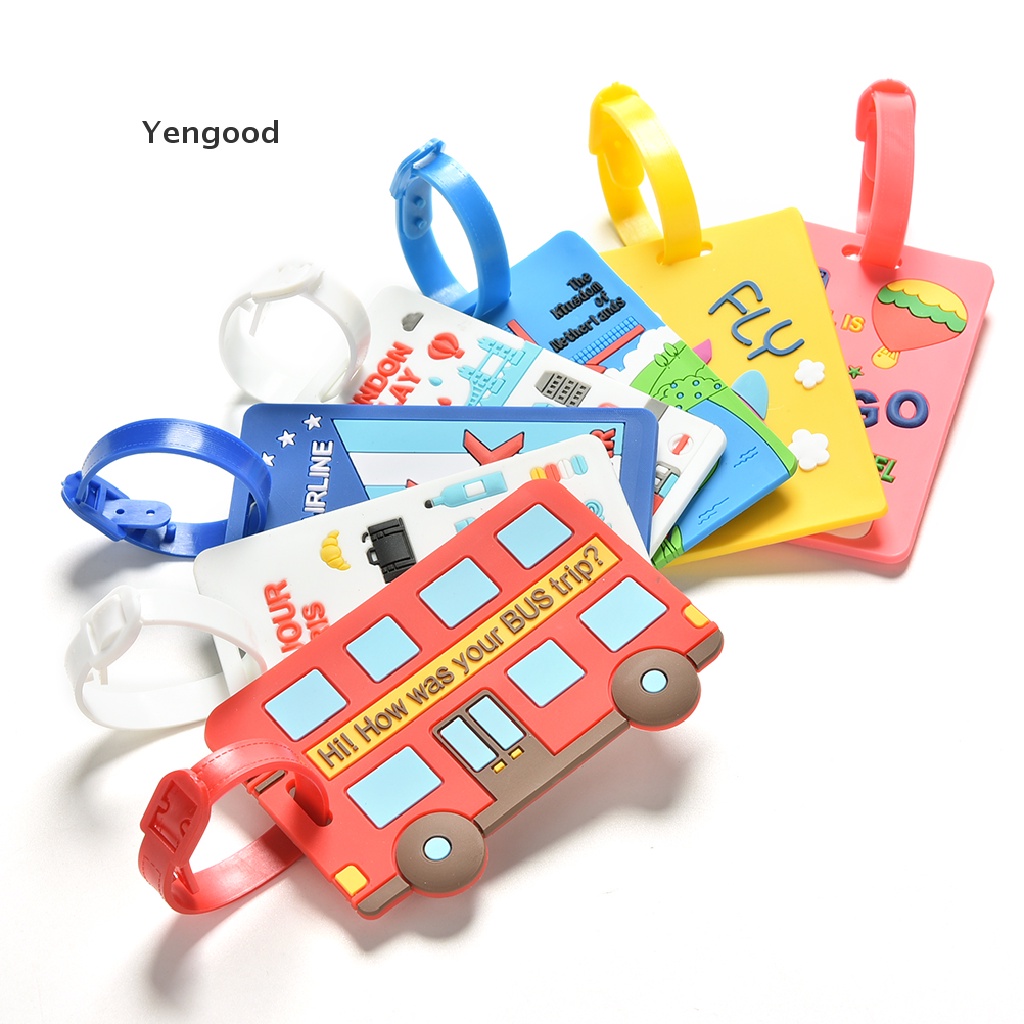 Thẻ ghi thông tin liên lạc họa tiết đáng yêu có móc treo tiện dụng