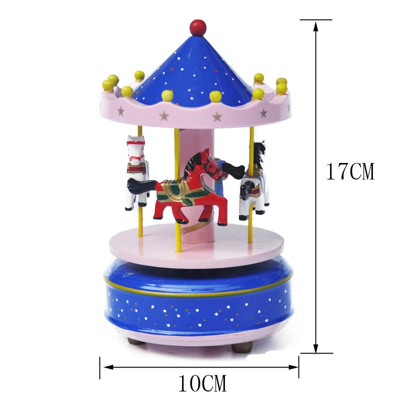 Hộp nhạc Carousel Bằng Gỗ,hộp nhạc