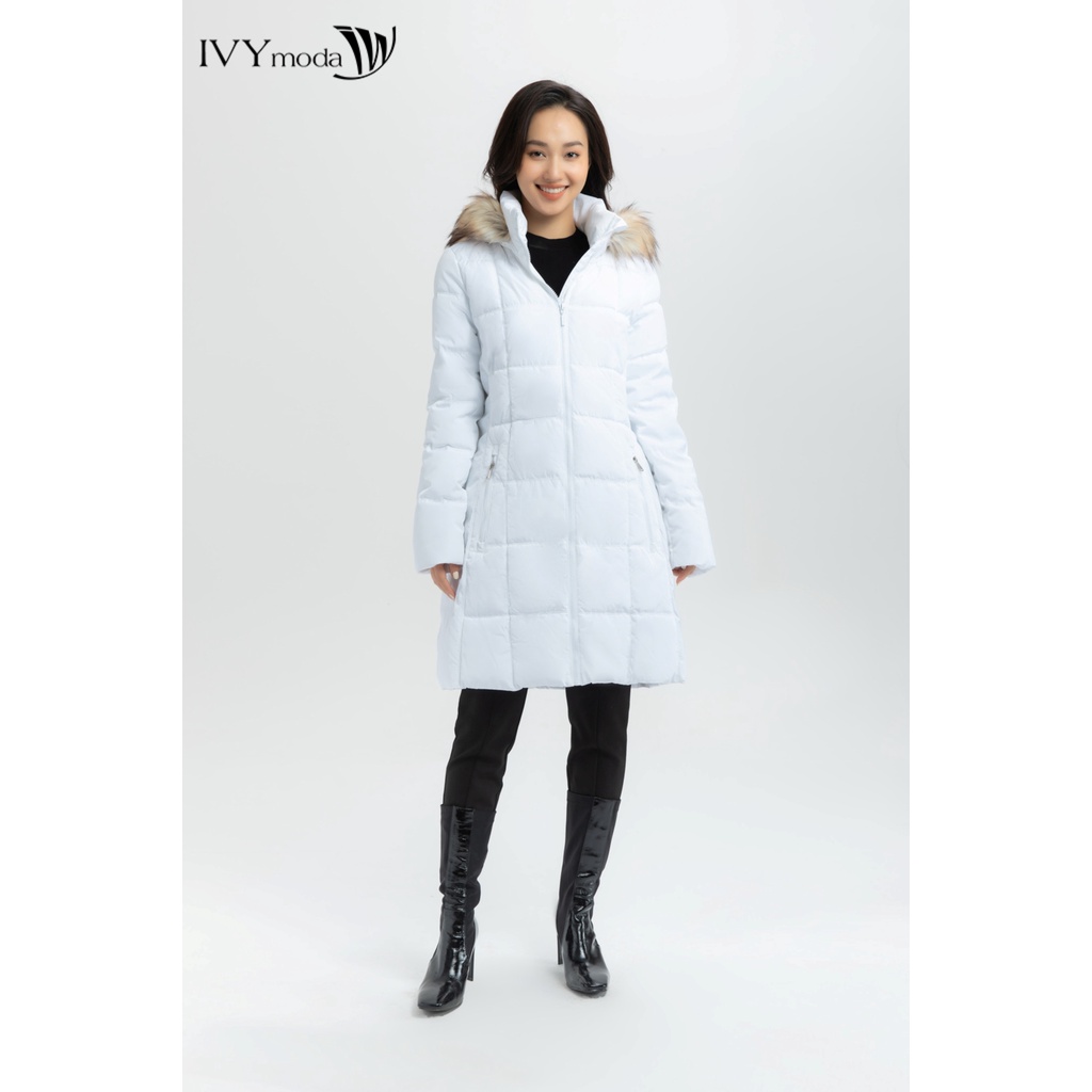 Áo phao chần bông dáng dài IVY moda MS 71B8003