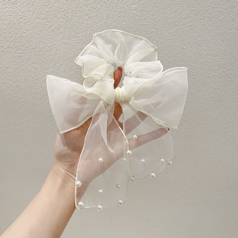 Buộc Tóc Voan Hạt Châu, Cột Tóc Nơ