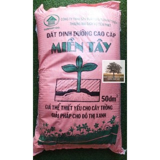 ĐẤT SẠCH MIỀN TÂY 50dm3 - CÓ 7 THÀNH PHẦN ( 25kg ) ( GIÁ RẺ NHẤT )
