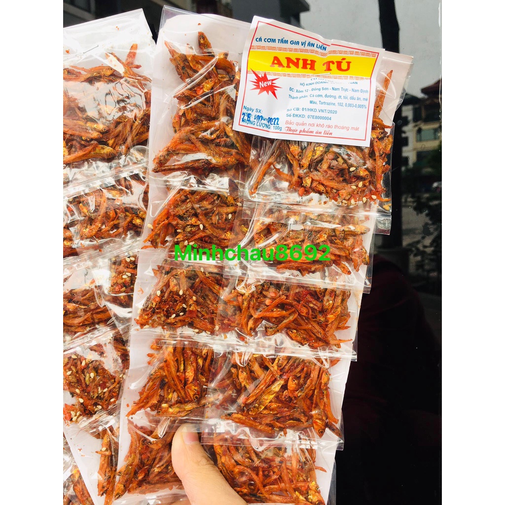 Cá chi chi / cá tép sấy mè tẩm gia vị cay ngọt
