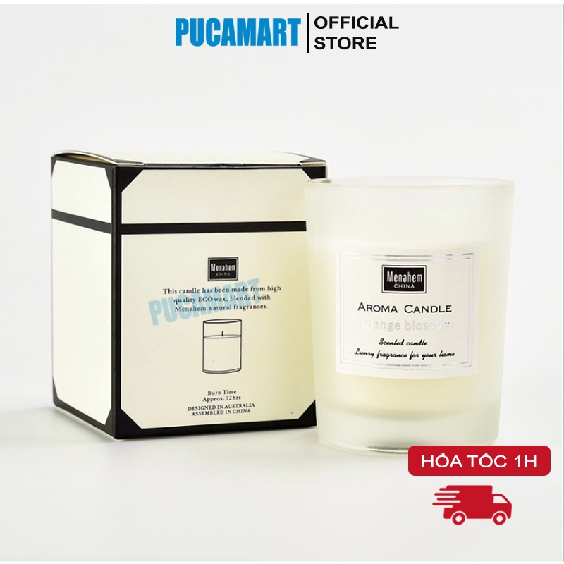 Nến Thơm Thư Giãn Mùi Hương Nhẹ Nhàng Không Khói, Nến Cao Cấp Aroma Menahe Chính Hãng - PucaMart