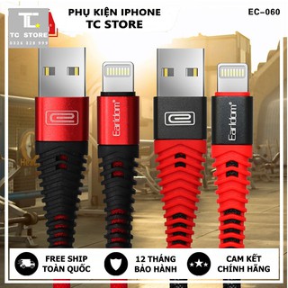 Cáp Sạc Earldom Bọc Dù Siêu Bền 1m - Chống Đứt Gãy Dối - Chính Hãng Earldom EC-060