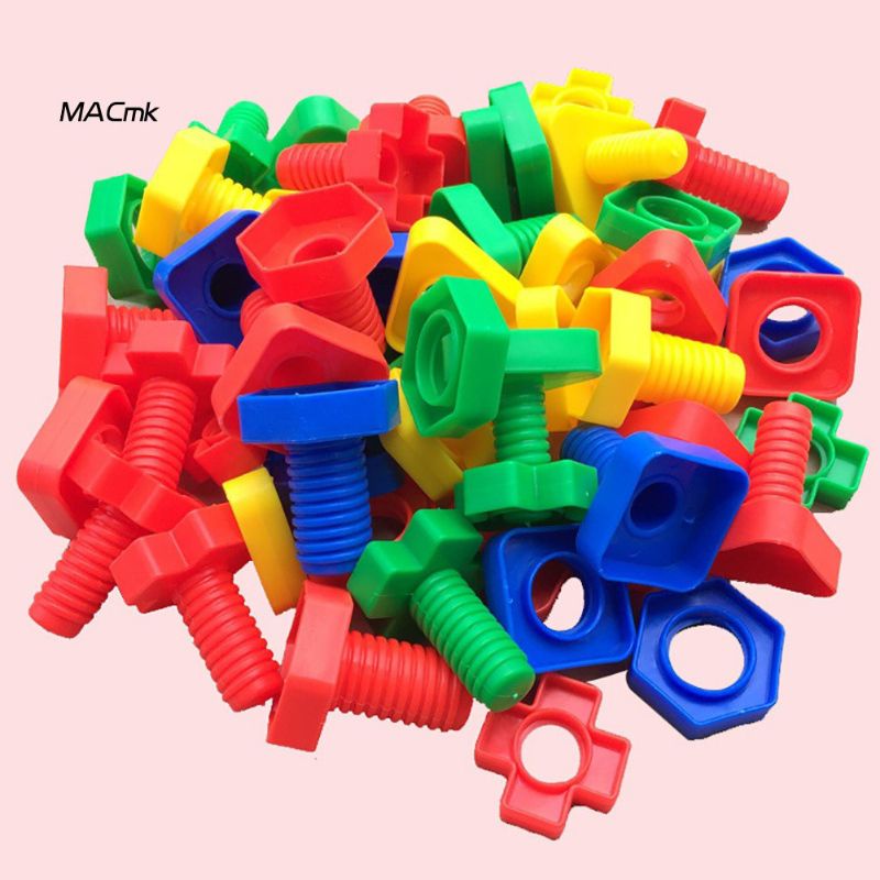 Bộ ốc vít nhựa to rèn luyện vận động tinh cho bé