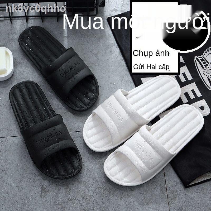 Mua một tặng 2 đôi dép đi trong nhà nữ mùa hè phòng tắm không trơn trượt đế mềm và cho các cặp tình nhân