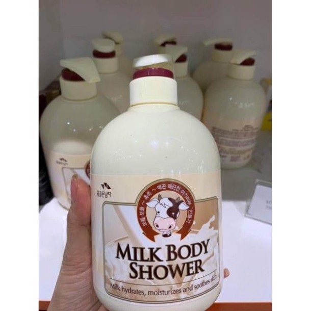 Sữa Tắm Milk Body Shower Con Bò Hàn Quốc 750ml