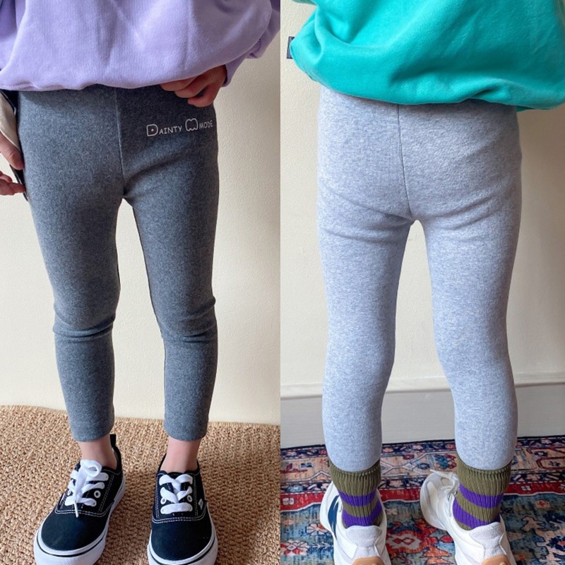 Quần legging chất liệu polyester mềm mại cho bé gái từ 4-6 tuổi