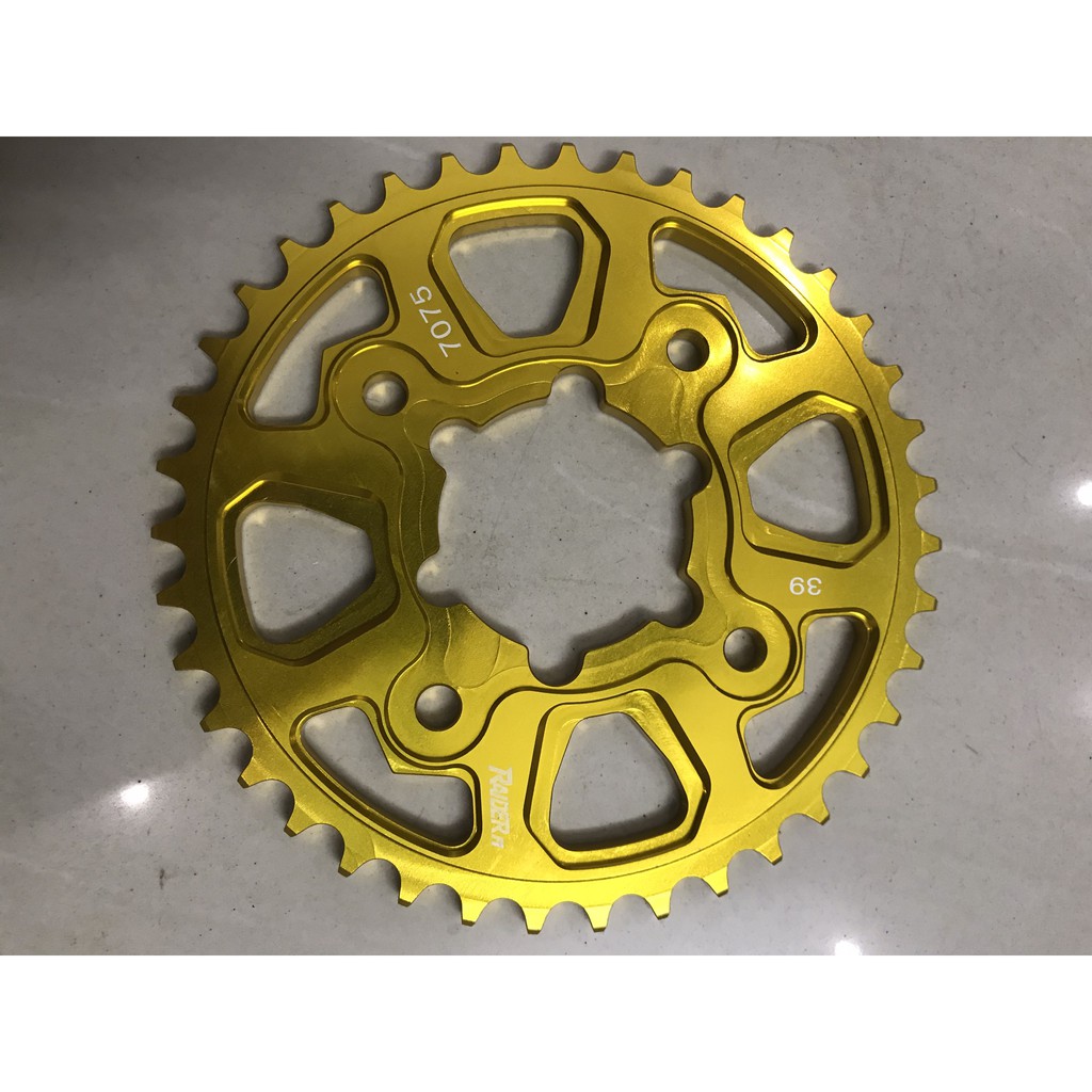 Dĩa nhôm CNC 39T gắn Raider FI