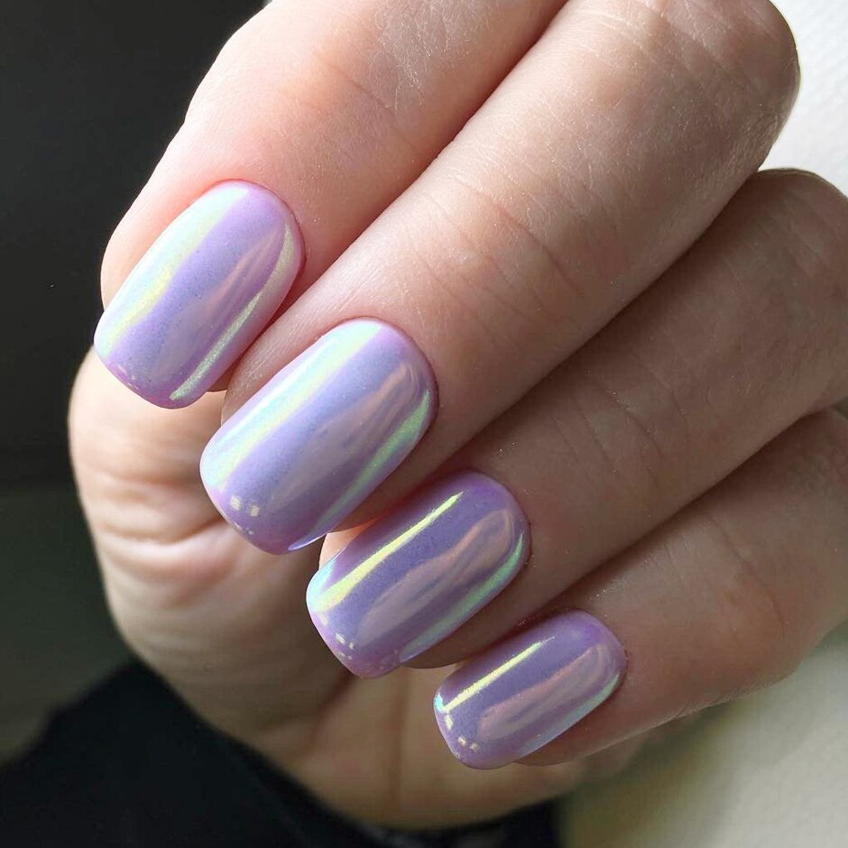 [Hàng mới về] Hộp bột phủ móng tay hiệu ứng tráng gương lấp lánh thời trang