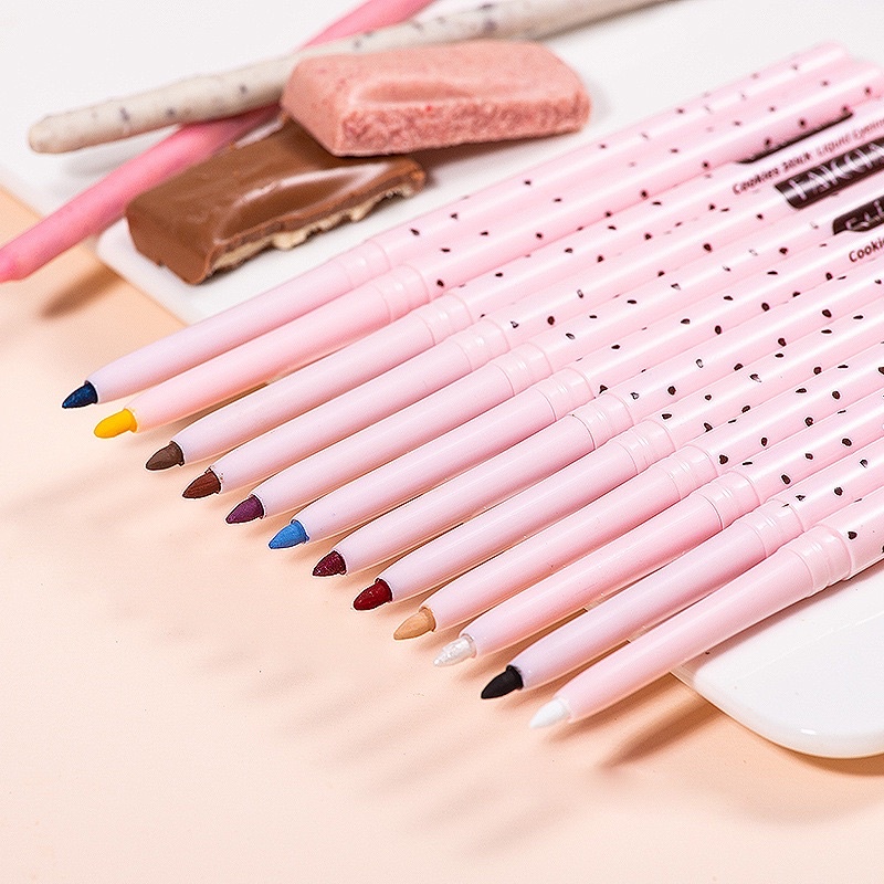 ❤️Chì kẻ mắt sáp FAICCIA xoay 360 độ dễ kẻ nhiều màu sắc phong phú chống nước lâu trôi thiết kế nhỏ gọn -KMSFAI00