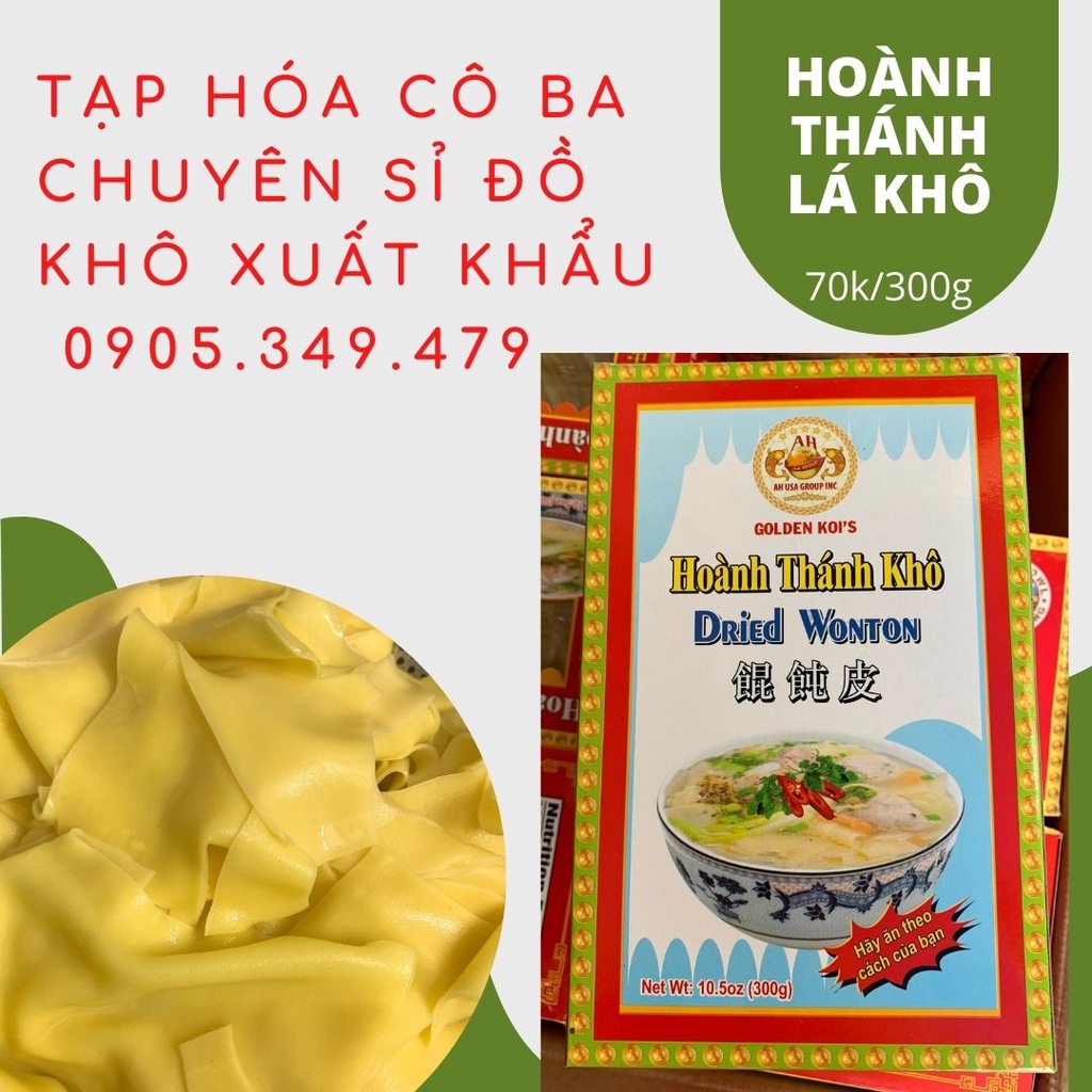 Hoành Thánh Lá Sấy Khô Xuất Khẩu Mỹ 300g