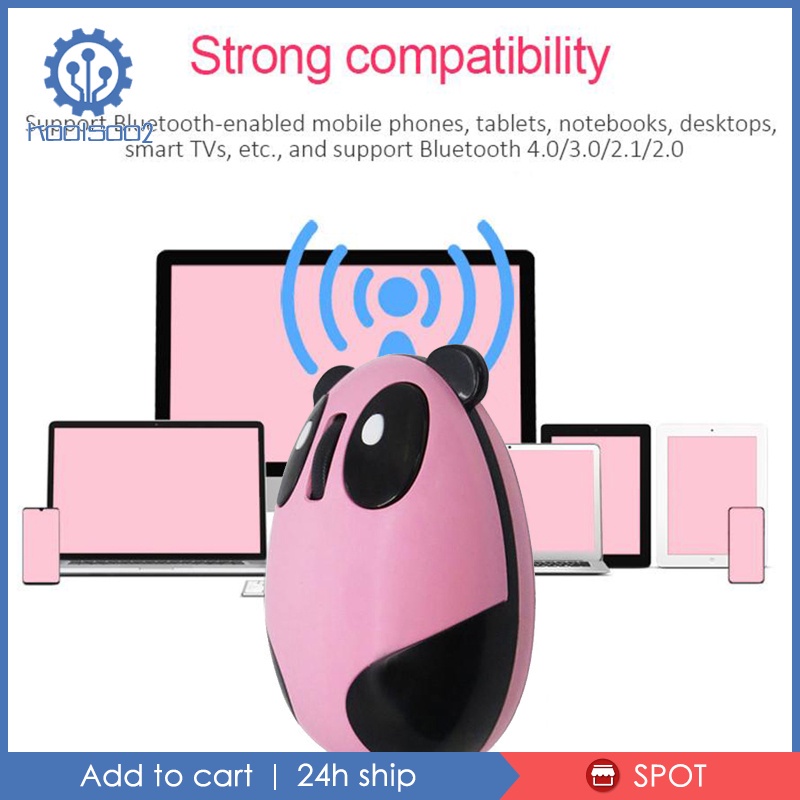 Portable Cute 2.4G Wireless Gaming Mini Mouse Panda 1200 DPI 3 Buttons Pink