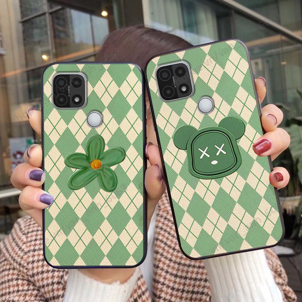 Ốp lưng Oppo A15 / A15s in hình hoa, gấu rich bear nghệ thuật, thời trang