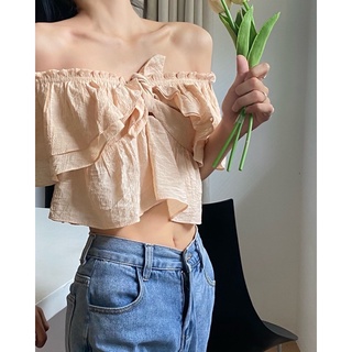 Áo croptop trễ vai