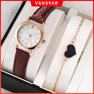 Đồng hồ quartz nữ dây da