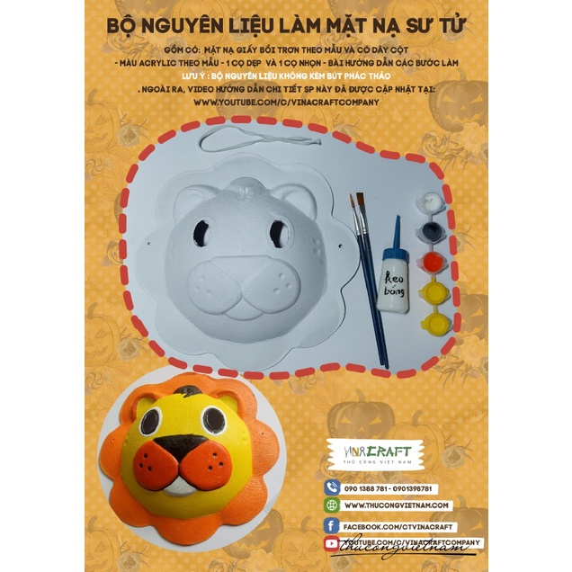 Kit mặt nạ hóa trang - Sư Tử
