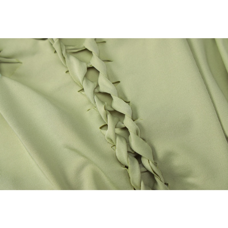 DUNEA Set Áo Tank Top Cổ Yếm + Chân Váy Lưng Cao Thời Trang Nữ