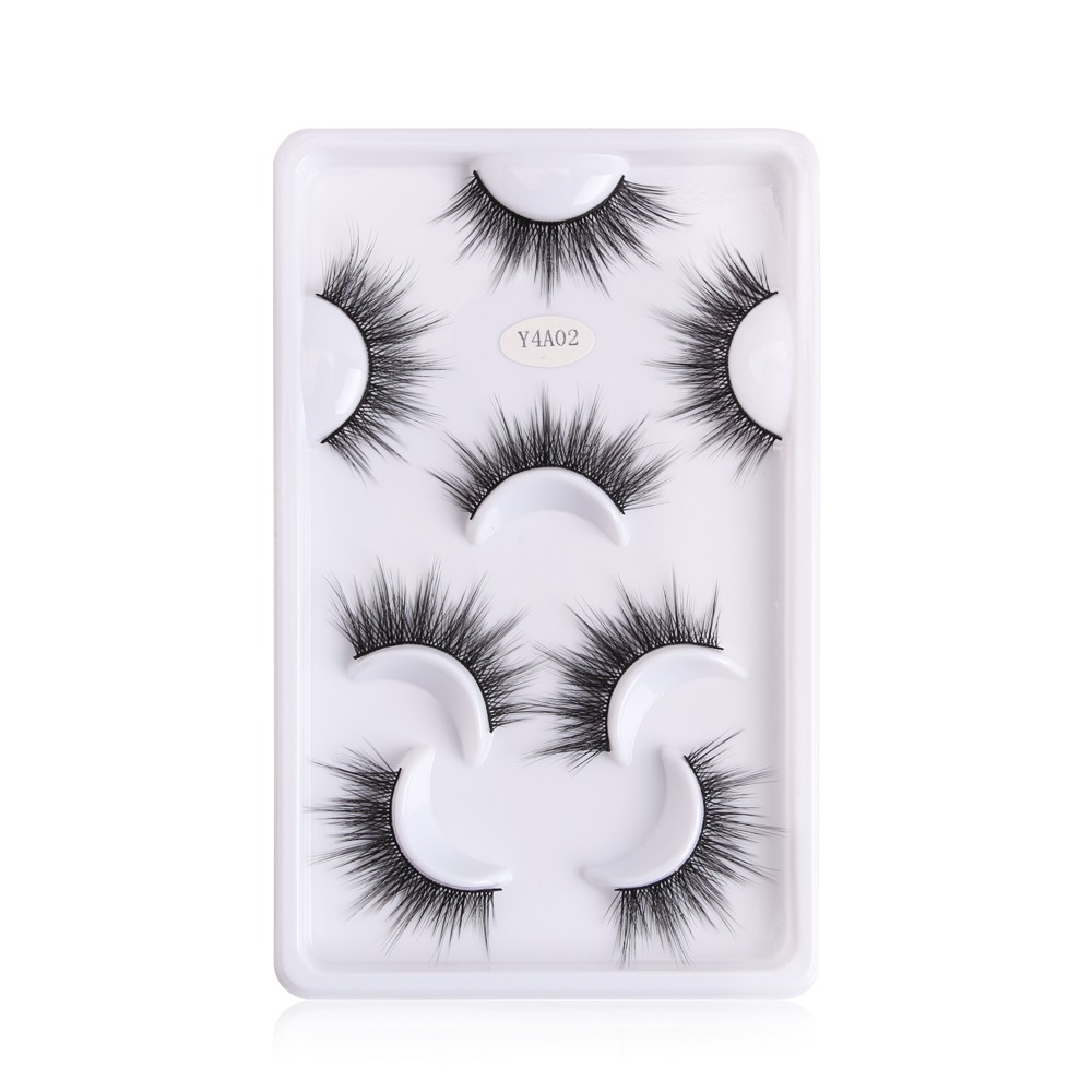 Bộ 4 cặp lông mi giả 3D MAGEFY có thể tái sử dụng lông mi mềm sợi tơi và có độ cong sẵn cho đôi mắt long lanh