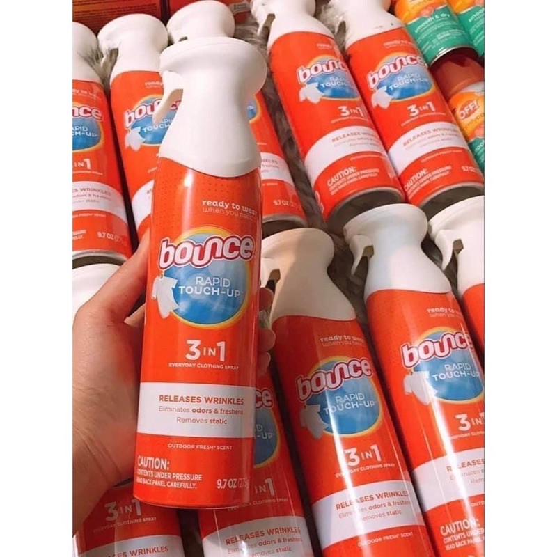 Xịt thẳng & thơm quần áo Bounce