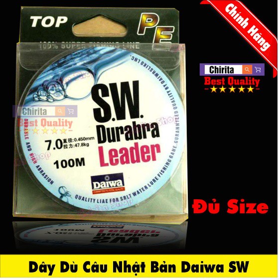 [ Rẻ Vô Địch ] Dây Dù DAIWA SW Durabra, dây dù câu cá bền chắc