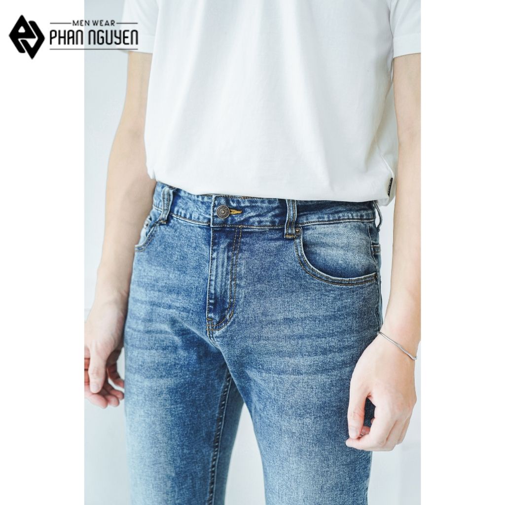 Quần bò nam cao cấp Phan Nguyễn dáng dài, thiết kế trẻ trung, độ bền cao, thoáng mát, phù hợp đi chơi, đi làm QBD.024