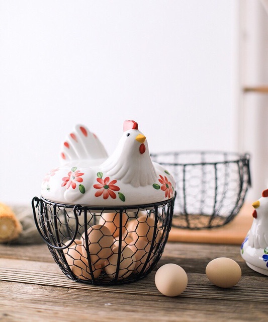Giỏ đựng trứng gà mái mơ