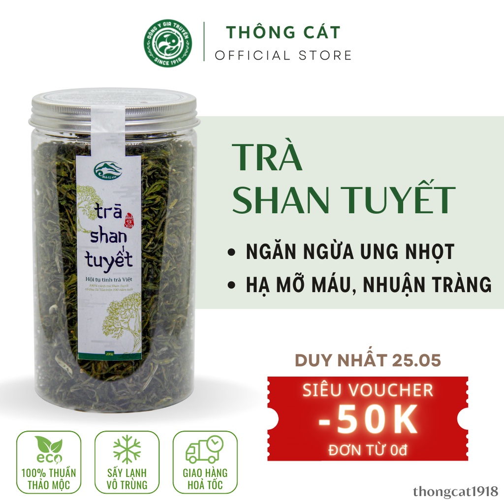 Chè shan tuyết cổ thụ Tà Xùa_Trà thảo mộc núi rừng ngừa mỡ máu, tăng cường sức khỏe Đông y gia truyền Thông Cát 1918