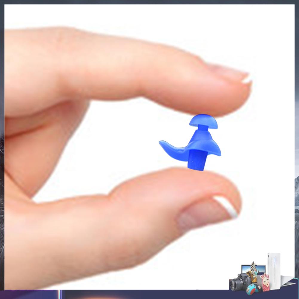 1 Cặp Nút Bịt Tai Bằng Silicone Chống Thấm Nước Tiện Dụng Khi Đi Bơi