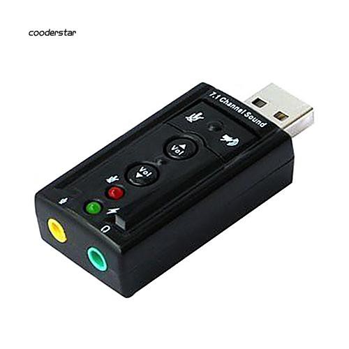 Thẻ Âm Thanh Nổi USB 2.0 Virtual 7.1 Kênh Nhỏ Gọn Tiện Lợi