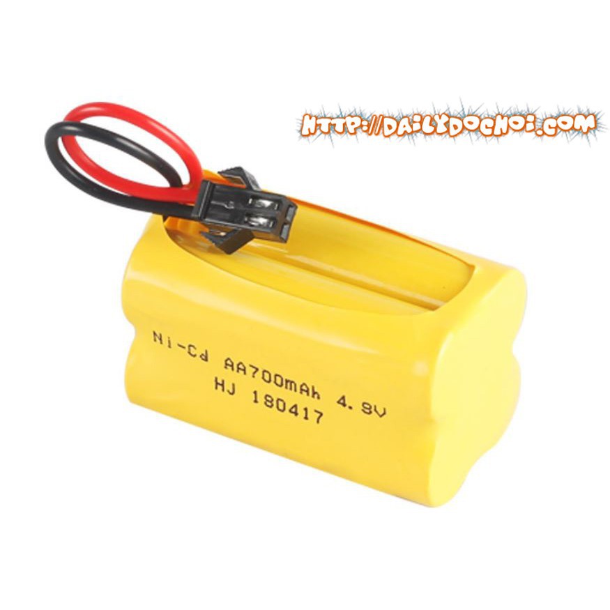 Xuongpin.vn Pin ô tô 4,8v 700mah xếp vuông cho ô tô điề khiển từ xa Hàng mới 100%