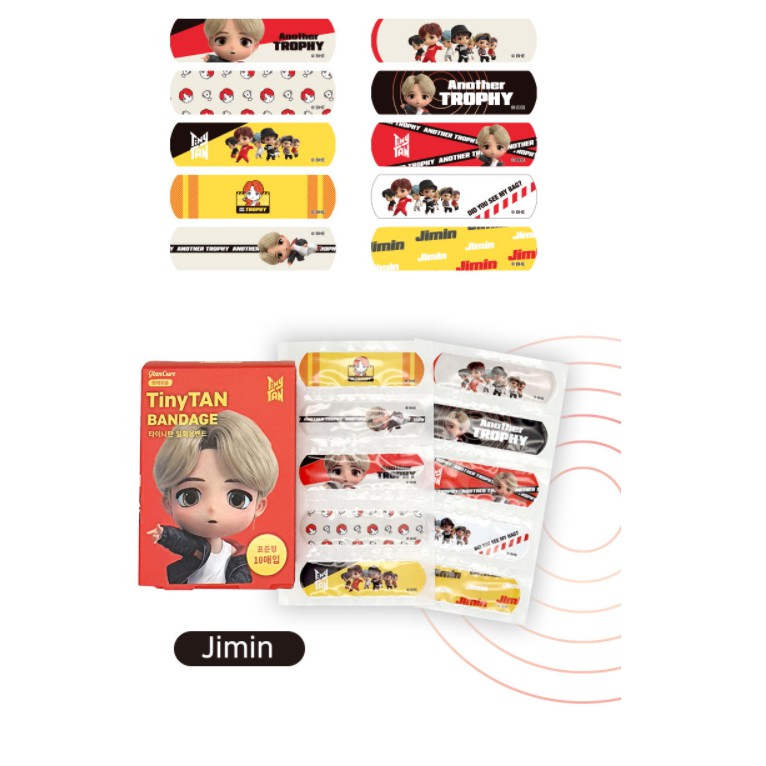 10 tấm băng cá nhân chính hãng của bts tinytan