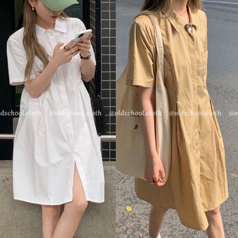 [VIDEO] ĐẦM SƠ MI XẾP LY ULZZANG (ảnh thật)