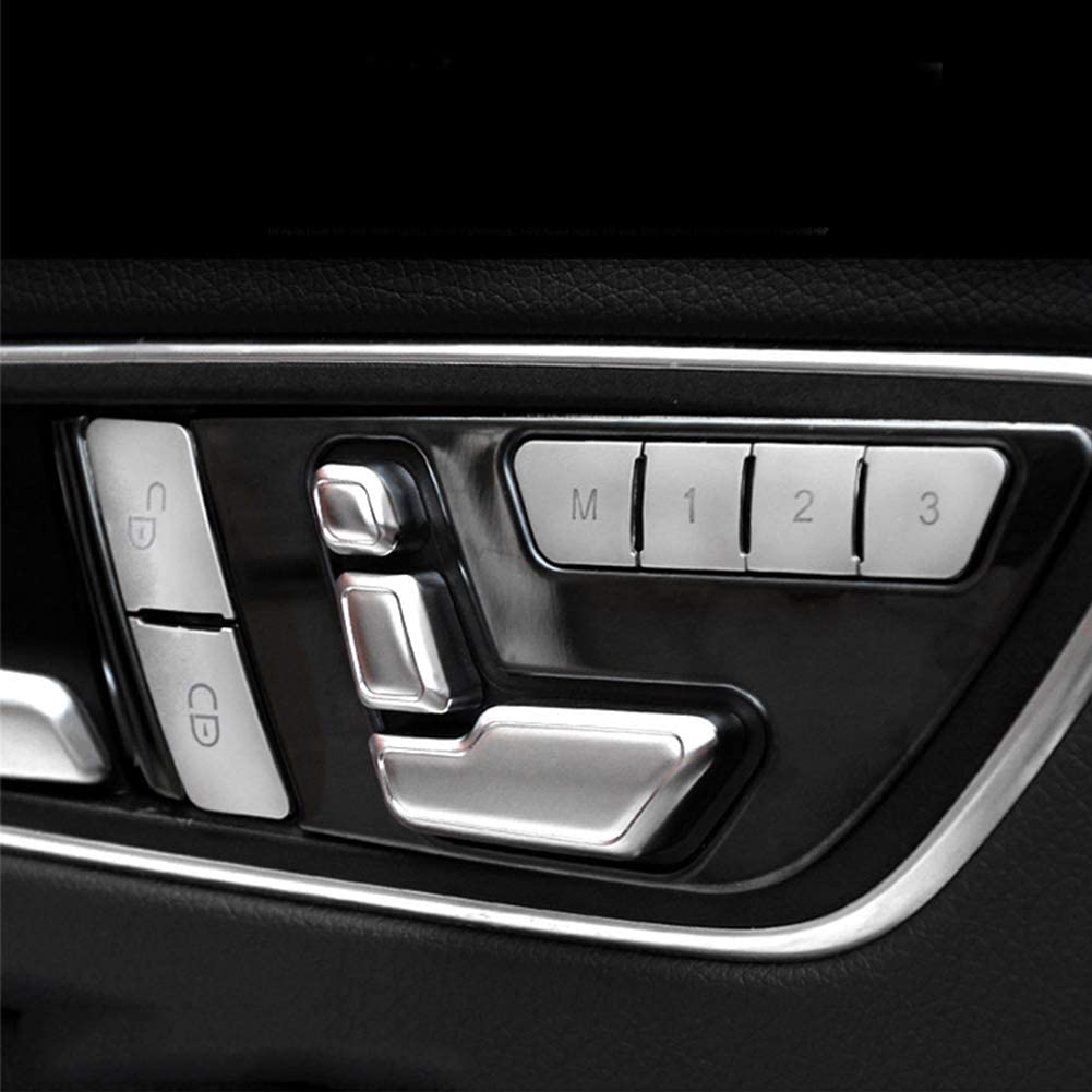 Set 12 Miếng Dán Trang Trí Nút Bấm Cửa Xe Ô Tô Mercedes Benz Cla / Gla / Glk / Gle / Cls
