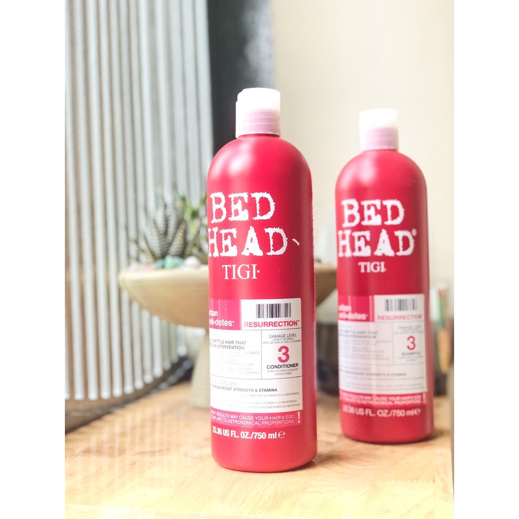 [ HÀNG ĐỨC ] Bộ dầu gội xả Tigi Bed Head Đỏ số 3, 750ml - hàng shop chụp thật