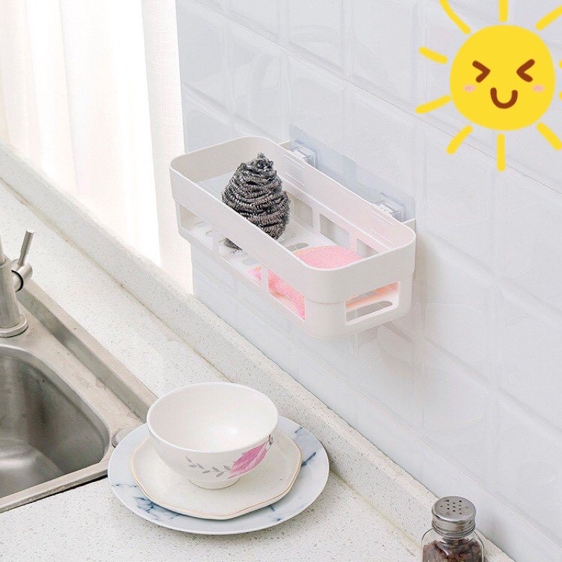 KHAY KỆ NHỰA DÁN TƯỜNG HÌNH CHỮ NHẬT