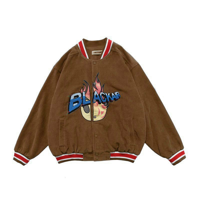 áo khoác bomber chất nhung dày dặn áo khoác bóng chày dành cho nam nữ form rộng phong cách ulzzang VN02 | BigBuy360 - bigbuy360.vn